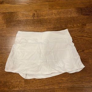 White lululemon tennis skirt